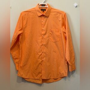 Covington Men's Bright Orange Long-Sleeve Dress Shirt